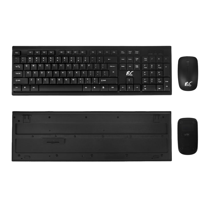 Vezeték nélküli billentyűzet + egér COMBO NanoRS, RS580 + 2x AAA alkáli elem Varta Industrial