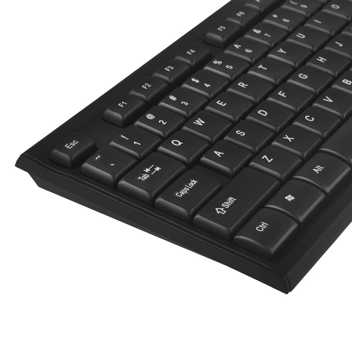 Vezeték nélküli billentyűzet + egér COMBO NanoRS, RS580 + 2x AAA alkáli elem Varta Industrial