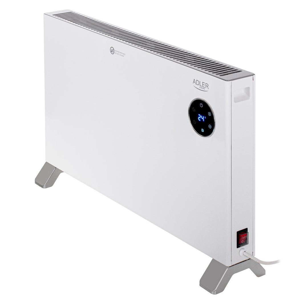 Adler konvektoros fűtőtest, LED kijelző, távirányító, 3 fűtési fokozat, termosztát, max 2000W, AD 7752