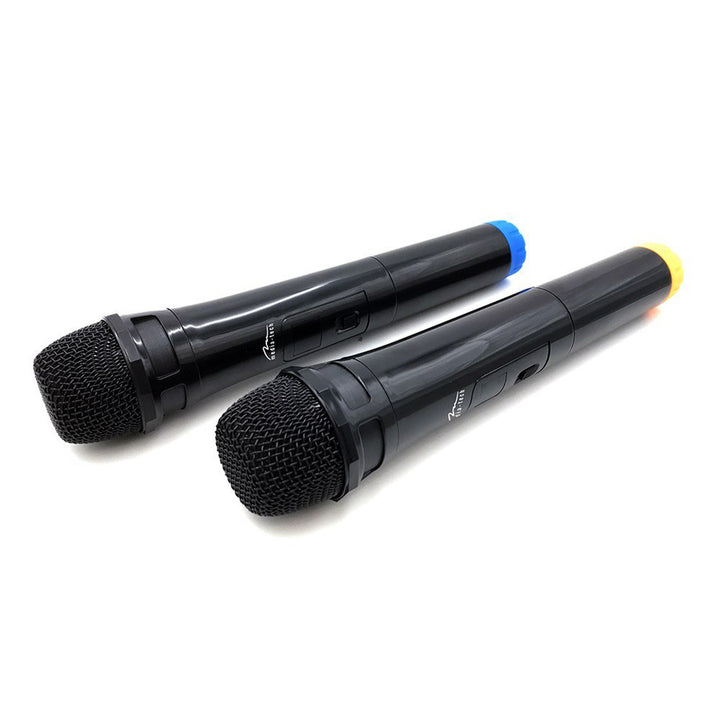 Két vezeték nélküli mikrofon USB-vevővel a karaoke funkcióval rendelkező hangszóróhoz, Mediatech MT395