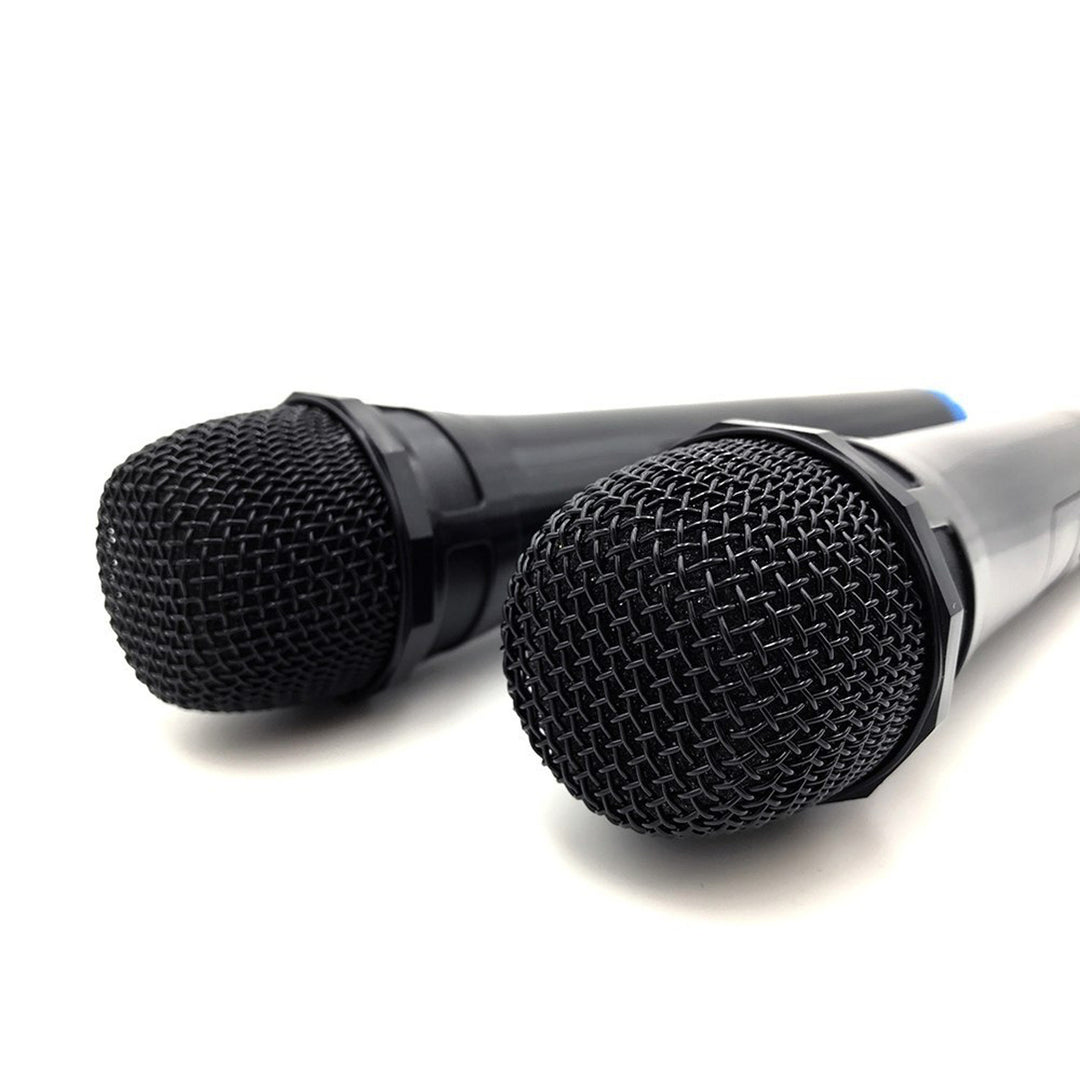 Két vezeték nélküli mikrofon USB-vevővel a karaoke funkcióval rendelkező hangszóróhoz, Mediatech MT395