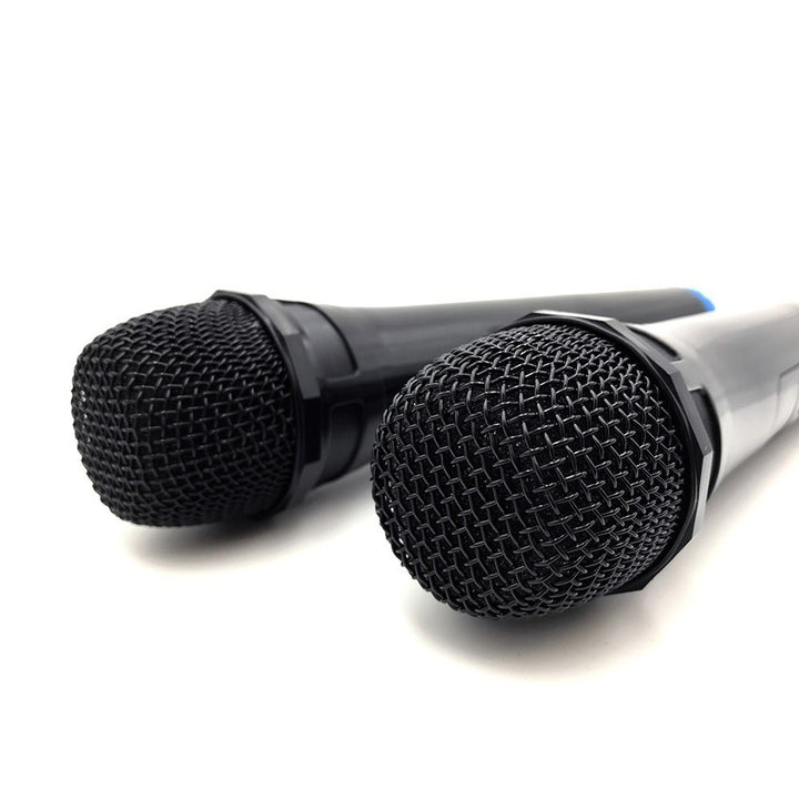 Két vezeték nélküli mikrofon USB-vevővel a karaoke funkcióval rendelkező hangszóróhoz, Mediatech MT395