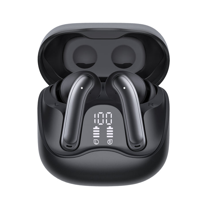 Audiocore vezeték nélküli fejhallgató, hibrid ANC, ENC, 6 mikrofon, töltőtok, Tuya, AC591 PRO