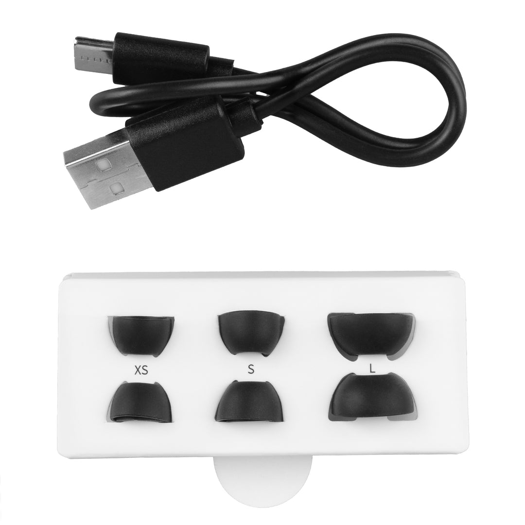 Audiocore vezeték nélküli fejhallgató, hibrid ANC, ENC, 6 mikrofon, töltőtok, Tuya, AC591 PRO