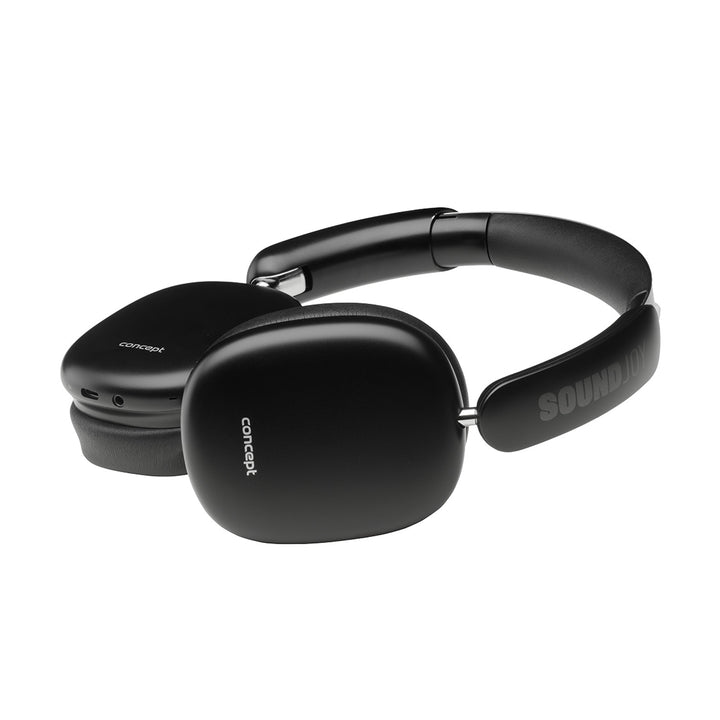 Concept SoundJoy vezeték nélküli fülhallgató, akár 70 óra lejátszási idő, Bluetooth 5.4, gyorstöltés, aktív zajszűrés 33dB-ig, fekete, HS4060