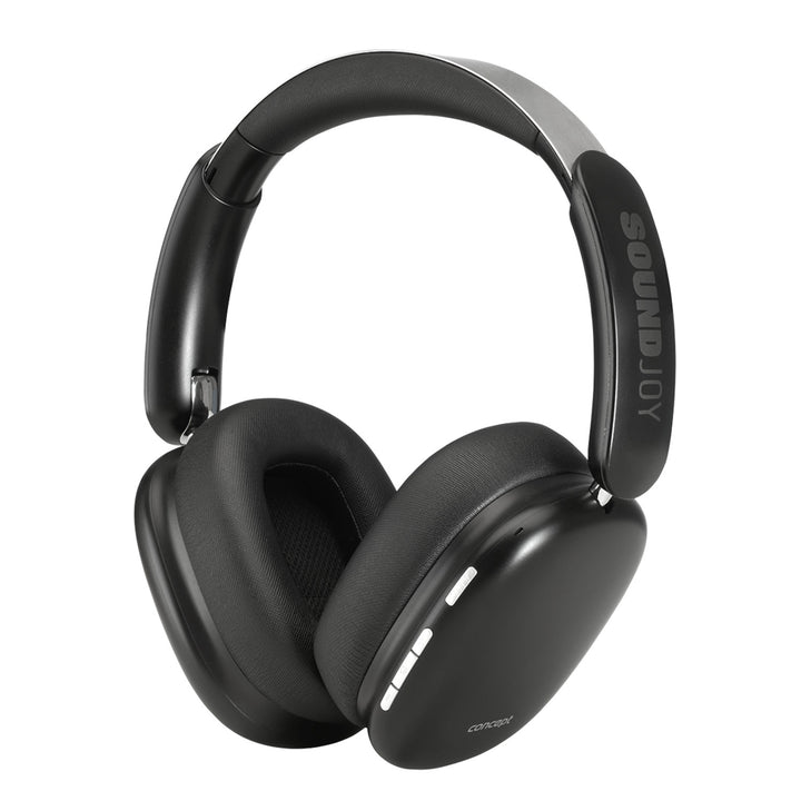 Concept SoundJoy vezeték nélküli fülhallgató, akár 70 óra lejátszási idő, Bluetooth 5.4, gyorstöltés, aktív zajszűrés 33dB-ig, fekete, HS4060