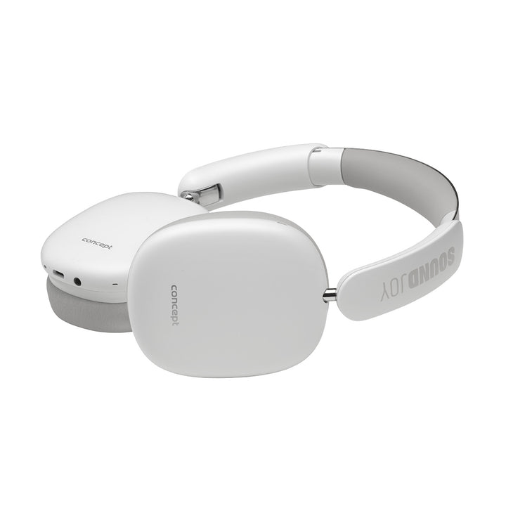 Concept SoundJoy vezeték nélküli fülhallgató, akár 70 óra lejátszási idő, Bluetooth 5.4, gyors töltés, aktív zajszűrés 33dB-ig, fehér, HS4061