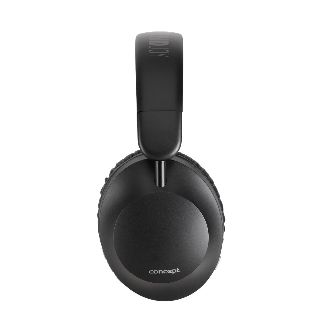 Concept SoundJoy vezeték nélküli fülhallgató, akár 45 óra lejátszási idő, Bluetooth 6.0, gyorstöltés, aktív zajszűrés 18dB-ig, fekete, HS4080