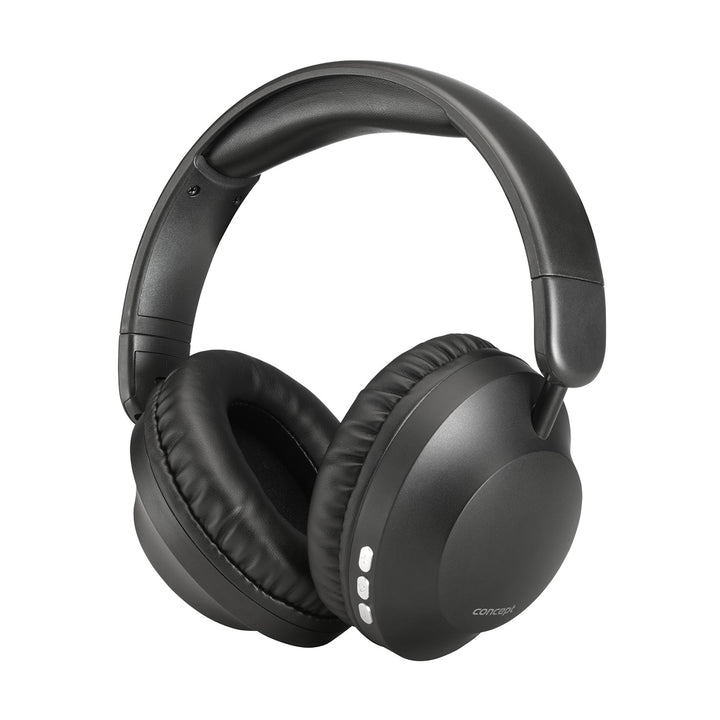Concept SoundJoy vezeték nélküli fülhallgató, akár 45 óra lejátszási idő, Bluetooth 6.0, gyorstöltés, aktív zajszűrés 18dB-ig, fekete, HS4080