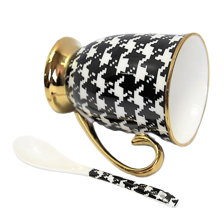 Bögre Pepite arany fogantyús kanál porcelán exkluzív, Isabel királynő