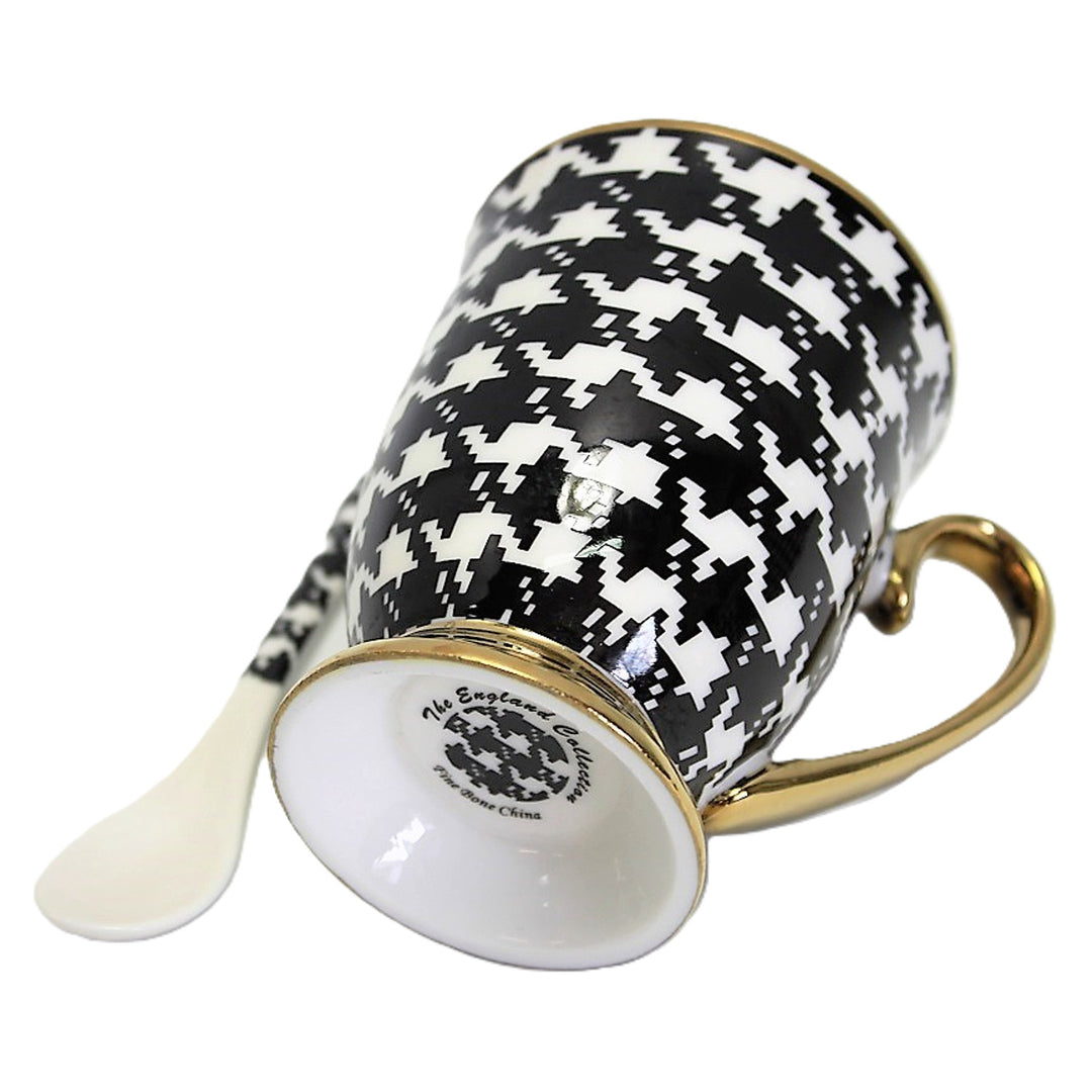 Bögre Pepite arany fogantyús kanál porcelán exkluzív, Isabel királynő