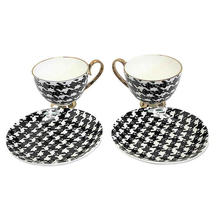 Eszpresszó csészék 2+2 Pepite Gold Accents Porcelán, Queen Isabel