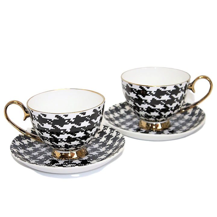 Eszpresszó csészék 2+2 Pepite Gold Accents Porcelán, Queen Isabel