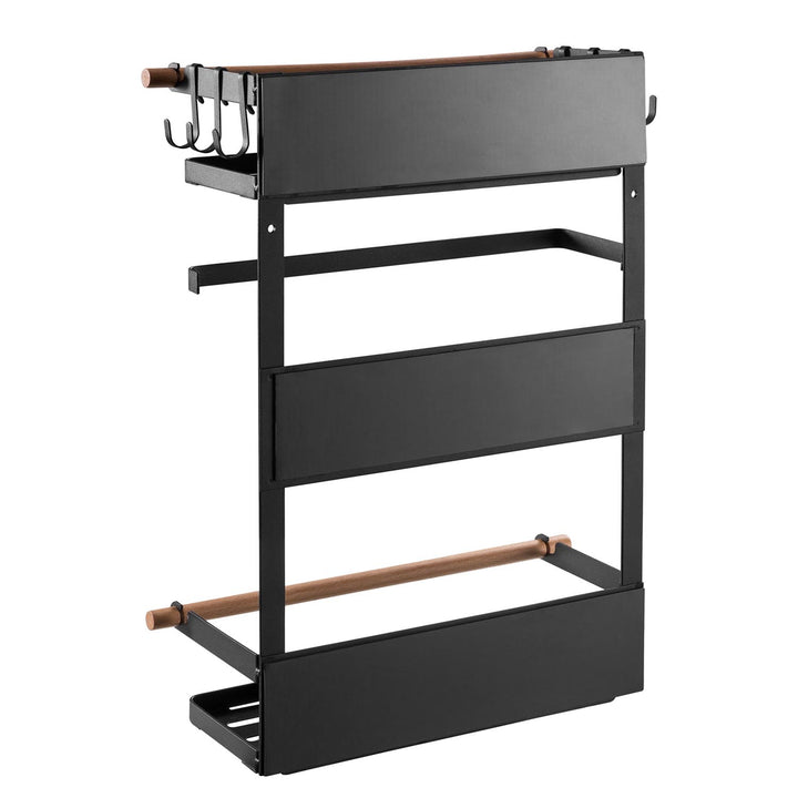 Maclean mágneses polc hűtőszekrényhez/mosógéphez, fekete, 12kg max, MC-910, 2 db