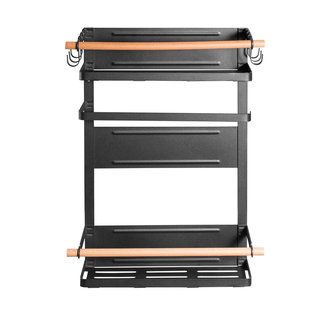 Maclean mágneses polc hűtőszekrényhez/mosógéphez, fekete, 12kg max, MC-910, 2 db