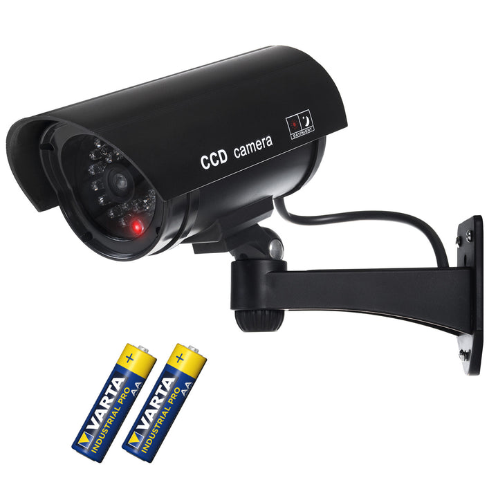 Dummy kamera villogó LED IR1100 B IR külső + 2x Varta Industrial AA elemekkel