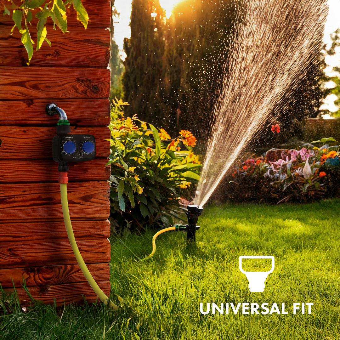 GreenBlue elektronikus öntözésvezérlő, programozó, tápegység 2x 1,5V AA, GB391 + 2x Varta Industrial alkáli AA elemek