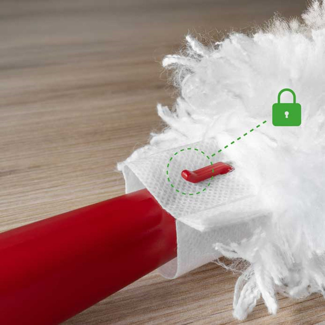 Vileda Flex&Catch portörlő seprű, rövid nyéllel, 2 patron mellékelve, csúszásgátló, rugalmas fej, 179432