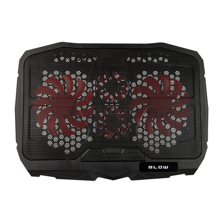 Blow Hurricane laptop hűtőállvány, négy ventilátor, piros megvilágítás, beépített USB hub