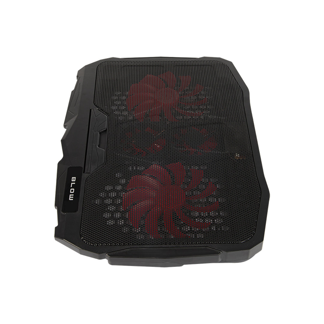Blow Hurricane laptop hűtőállvány, négy ventilátor, piros megvilágítás, beépített USB hub