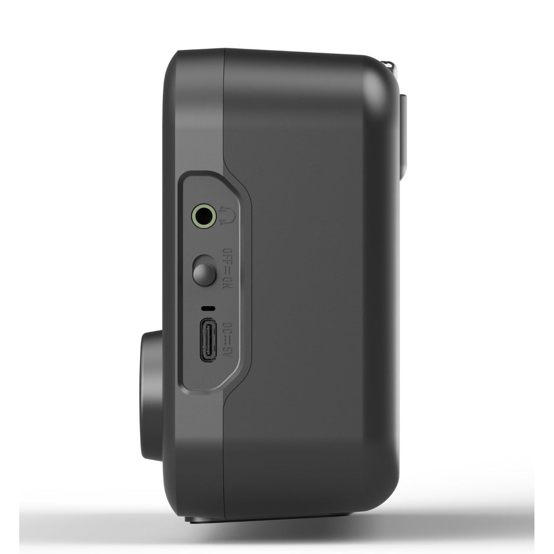 Blaupunkt hordozható rádió, DAB+ digitális rádió és FM tuner, Bluetooth, fejhallgató-kimenet, 2,4 hüvelykes színes kijelző, óra és ébresztő funkció, akkumulátorral működik és USB-C-n keresztül újratölthető, DR8BK