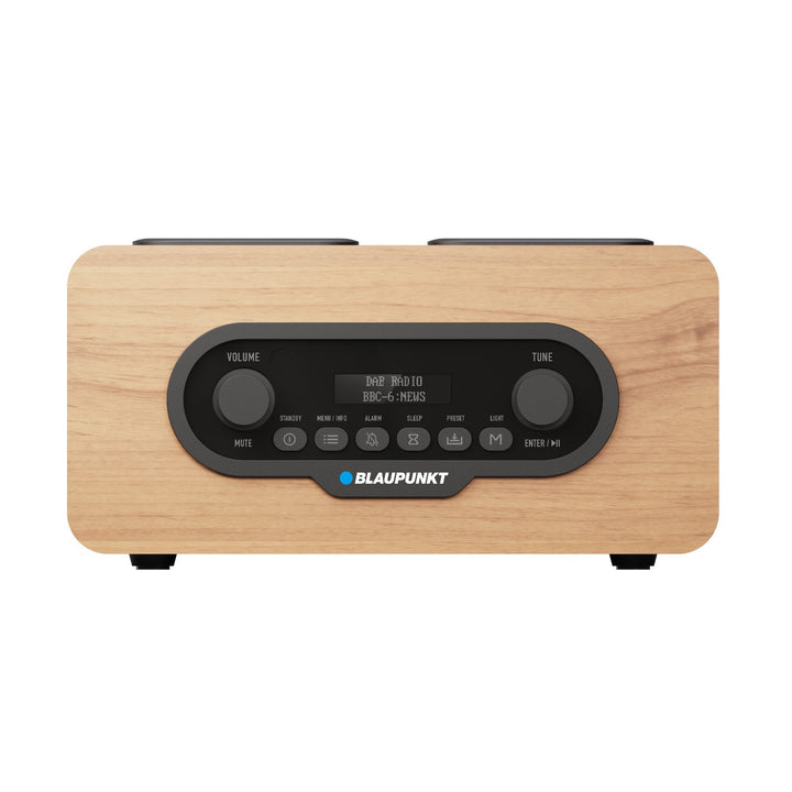Blaupunkt hordozható rádió, DAB+ digitális rádió és FM tuner, Bluetooth, fejhallgató kimenet, USB és microSD lejátszó, LCD kijelző, óra és ébresztő funkció, USB-C újratölthető akkumulátorral, DR10CR