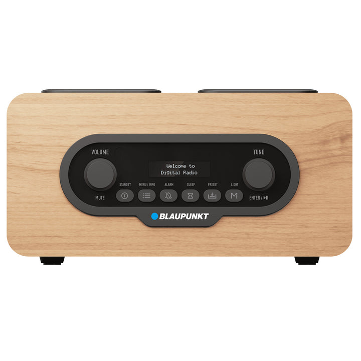 Blaupunkt hordozható rádió, DAB+ digitális rádió és FM tuner, Bluetooth, fejhallgató kimenet, USB és microSD lejátszó, LCD kijelző, óra és ébresztő funkció, USB-C újratölthető akkumulátorral, DR10CR