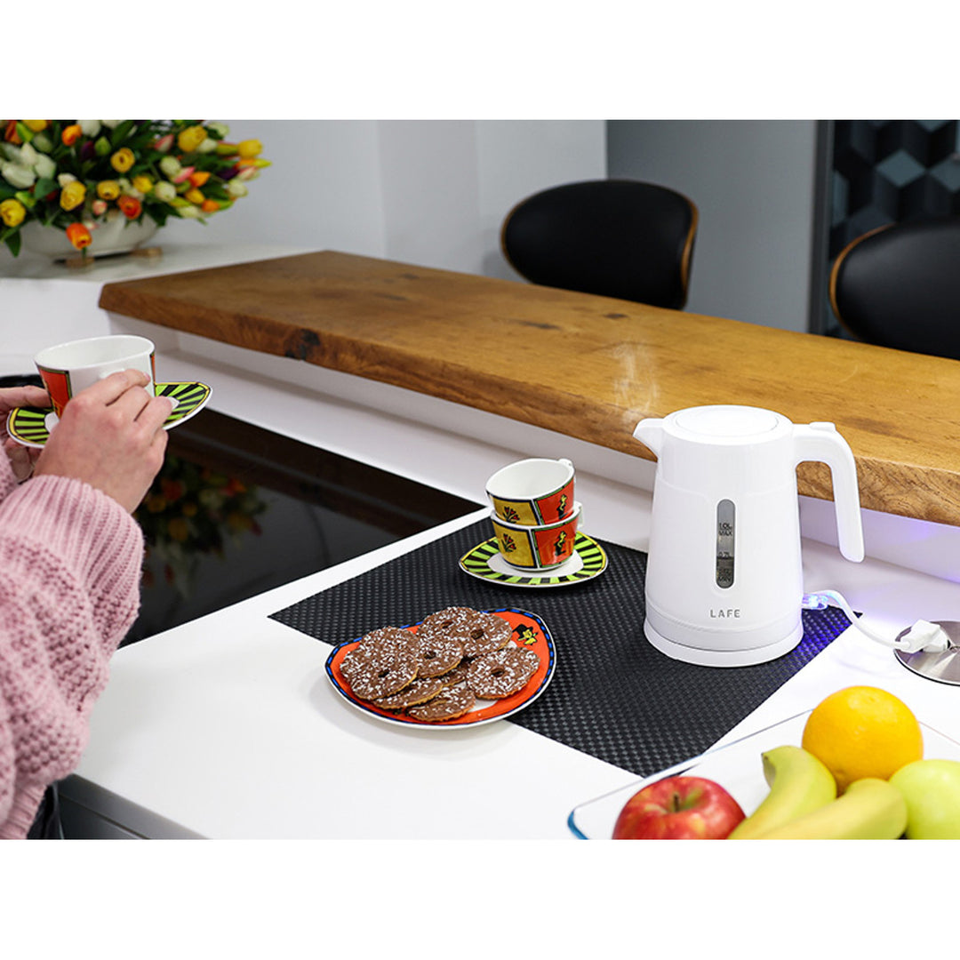 Lafe elektromos vízforraló, űrtartalom 1L, teljesítmény 1500W, fehér, Essential S