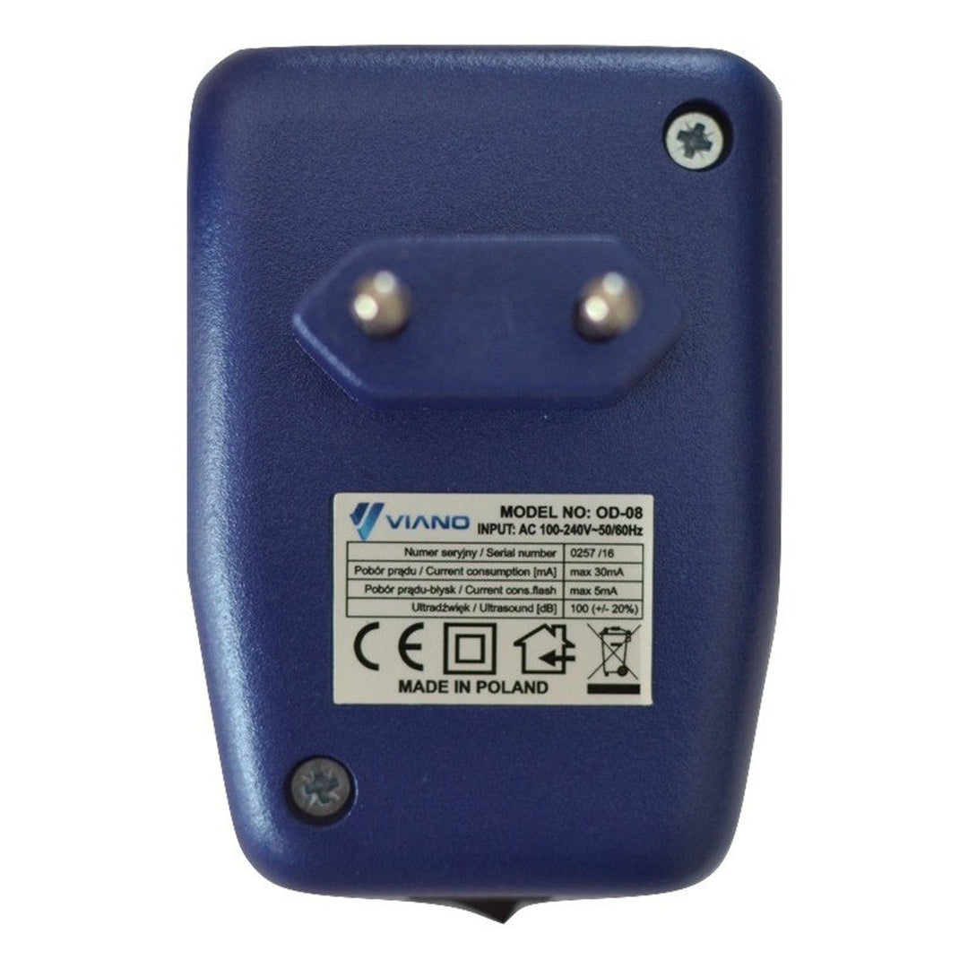 Rágcsálóriasztó rágcsálók, márnák, patkányok, egerek számára Viano, zúgó, villogó dióda, OD8