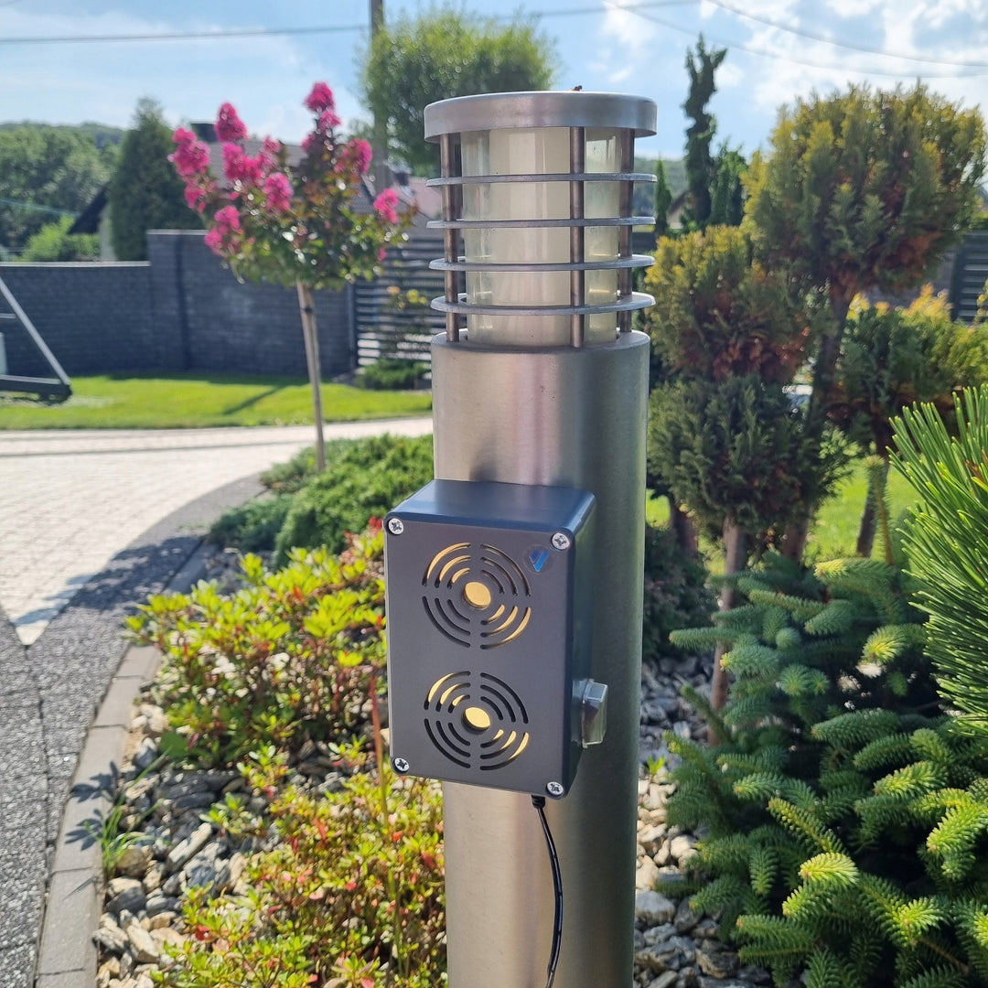 Rágcsálóriasztó, nyest, patkány, egérriasztó Viano, energiatakarékos ultrahangos generátor, IP65, Waterpro