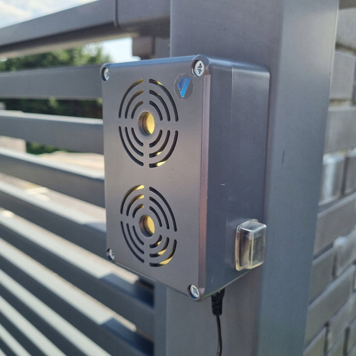 Rágcsálóriasztó, nyest, patkány, egérriasztó Viano, energiatakarékos ultrahangos generátor, IP65, Waterpro