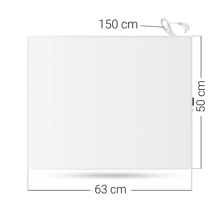 Cronos infravörös fűtőtest, 300W, fehér, allergiabarát, ultra-vékony, matt felületű, akár 9m2-es területet is felmelegít, Synthelith PRO CRP-300TWP Fehér színű
