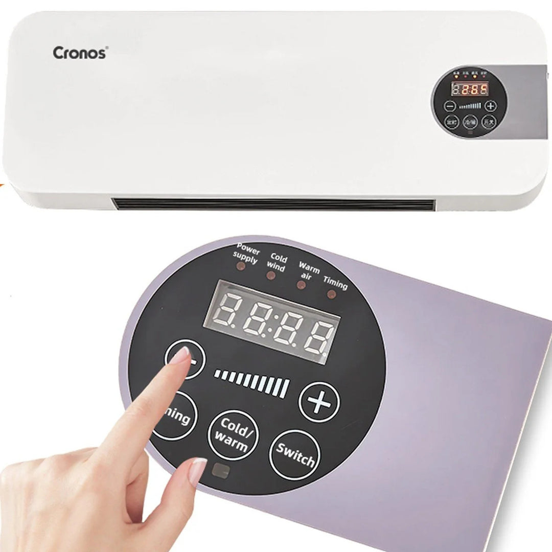 Cronos ventilátoros légfüggöny, 1500W, alacsony energiafogyasztás, széles kibocsátási szög, távirányító, HFH-201