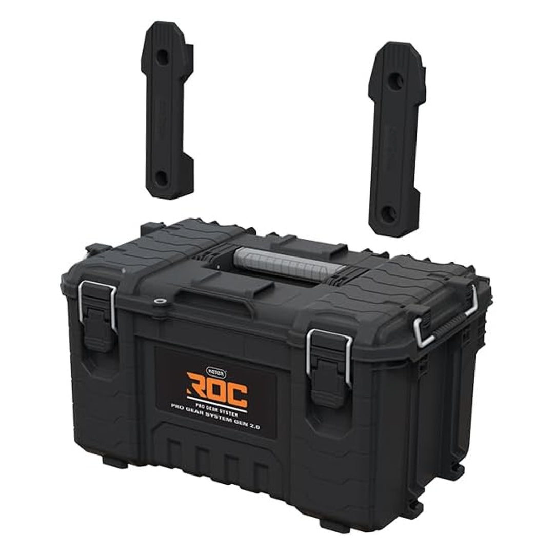 Keter ROC Pro Gear 2.0 szerszámosláda, 54 kg teherbírás, Pro Mount rögzítőelemekkel, mellékelt szervezővel, falra akasztható, 256984