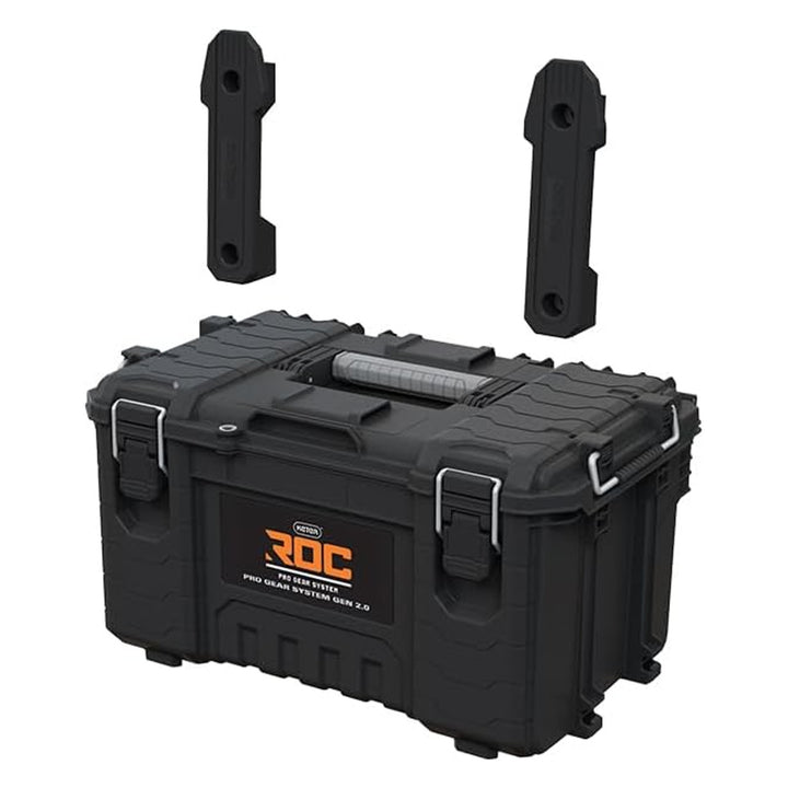 Keter ROC Pro Gear 2.0 szerszámosláda, 54 kg teherbírás, Pro Mount rögzítőelemekkel, mellékelt szervezővel, falra akasztható, 256984