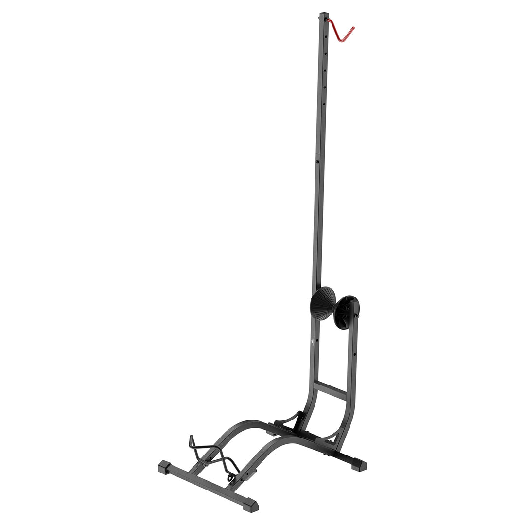 Maclean padlóra állítható kerékpártartó, szabadon álló, vízszintes/függőleges, tárolásra, acél, max. terhelhetőség 35 kg, MC-170