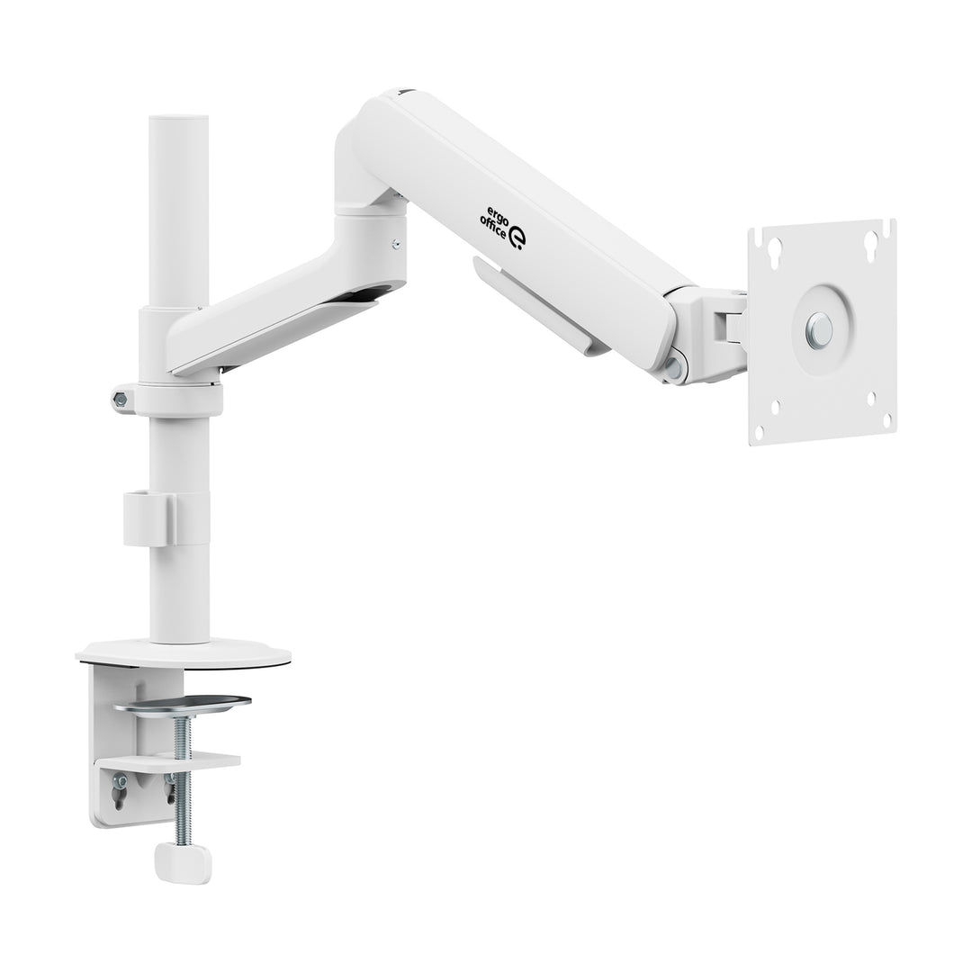Ergo Office monitor tartó / akasztó, gázrugós, 17–32", 1–10 kg, matt fehér, max. VESA 100x100, ER-691 W