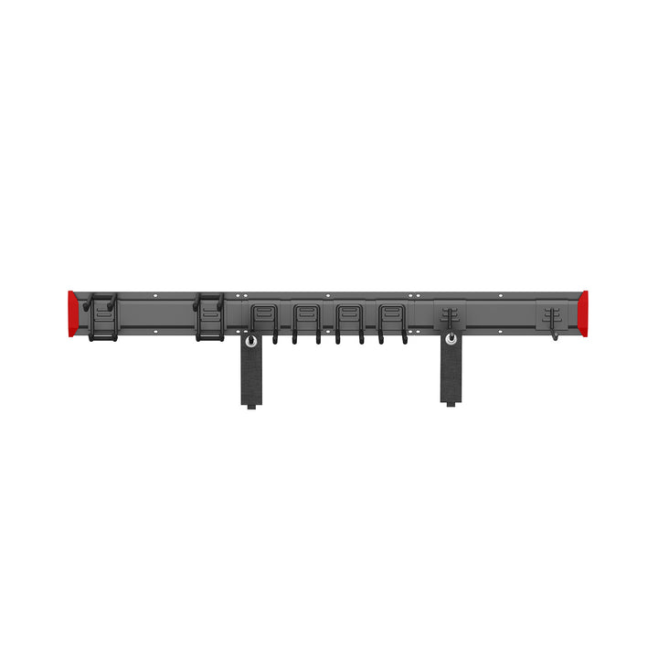 Maclean falra szerelhető szerszámtartó, acélból, max. terhelhetőség 228 kg, szélesség 1222 mm, MC-179