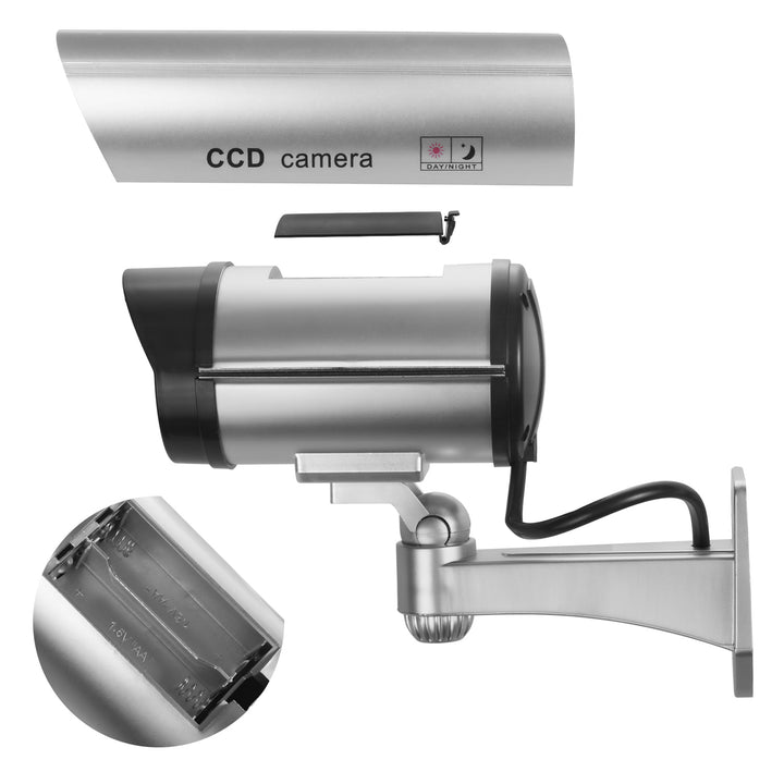 Dummy kamera villogó LED IR1100 S IR külsővel + 2x Varta Industrial AA elemekkel