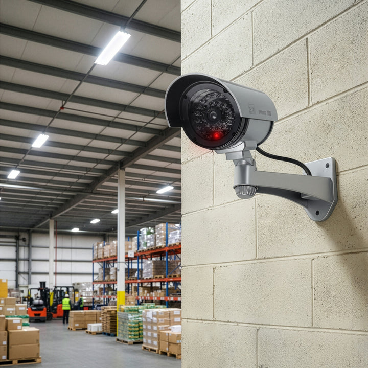 Dummy kamera villogó LED IR1100 S IR külsővel + 2x Varta Industrial AA elemekkel