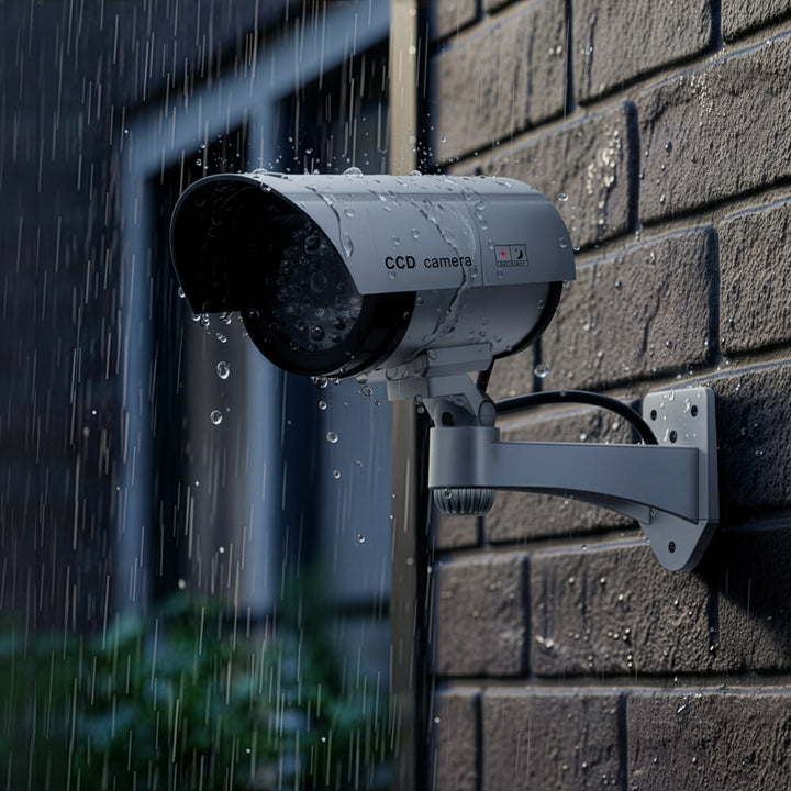 Dummy kamera villogó LED IR1100 S IR külsővel + 2x Varta Industrial AA elemekkel