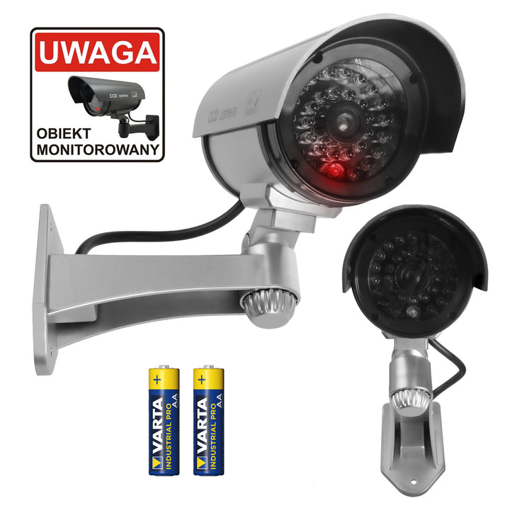 Dummy kamera villogó LED IR1100 S IR külsővel + 2x Varta Industrial AA elemekkel