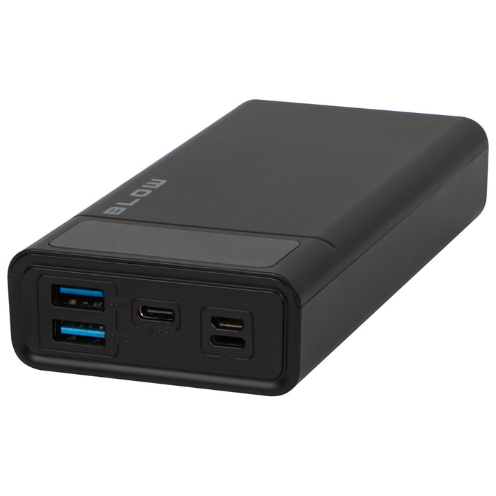 20 000 mAh-s PB20E Powerbank, QC+PD 20 W + Lightning, fekete, Blow