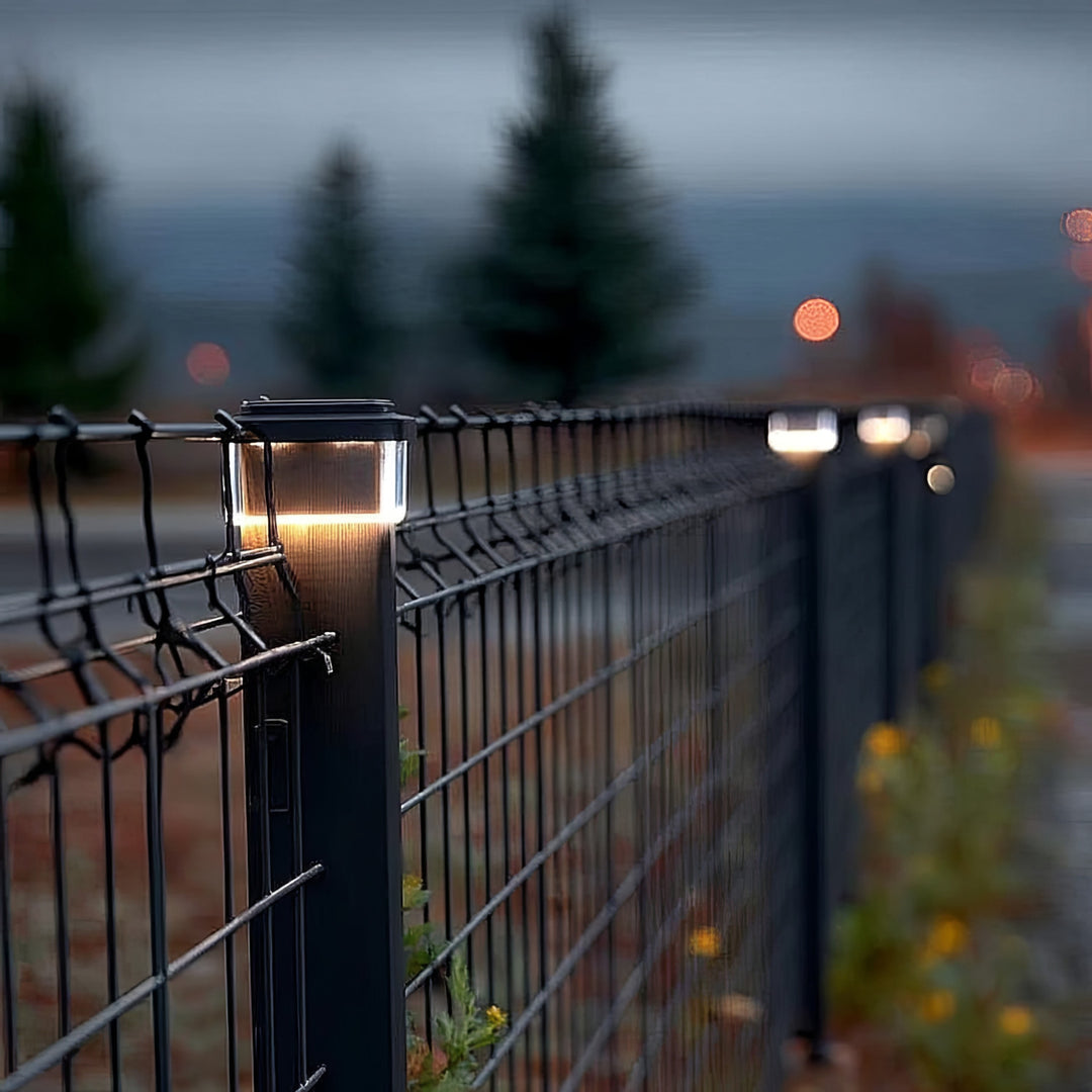 GreenBlue LED-es napelemes oszloplámpa, 60x40 mm, boríték alakú tető, 3200 K, GB125 WW
