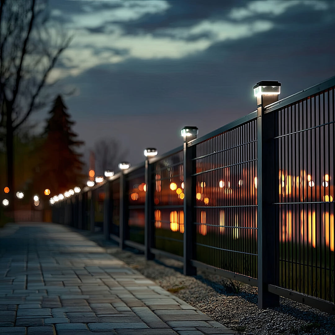 GreenBlue LED-es napelemes oszloplámpa, 60x40 mm, boríték alakú tető, 3200 K, GB125 WW