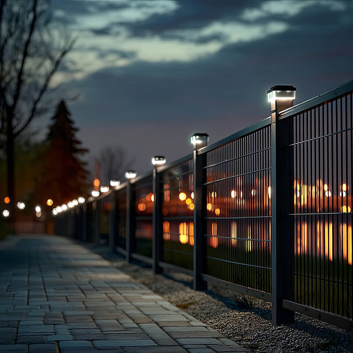 GreenBlue LED-es napelemes oszloplámpa, 60x40 mm, boríték alakú tető, 3200 K, GB125 WW