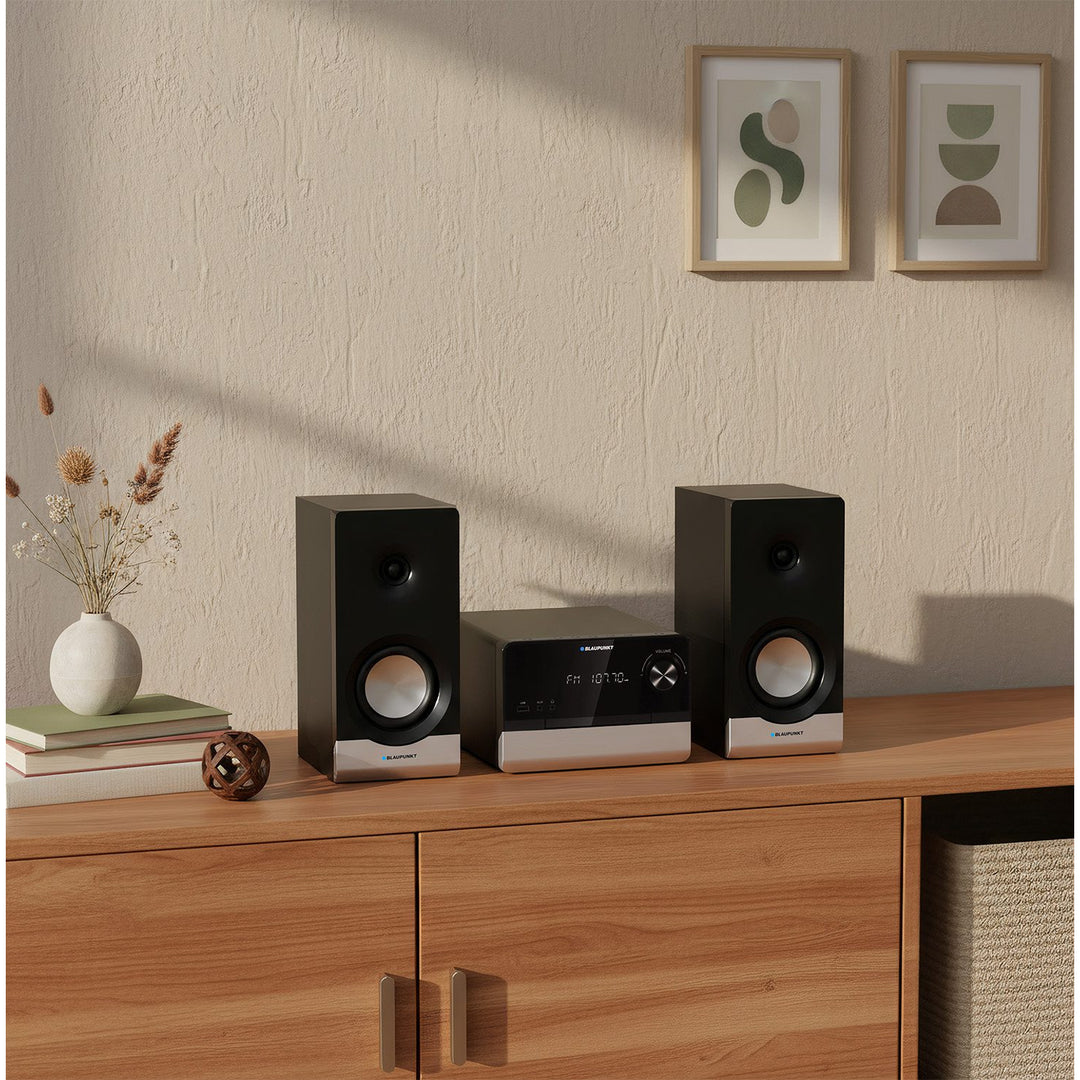 Blaupunkt Mikrofon, CD, USB, FM rádió, Bluetooth, távirányító, óra ébresztő funkcióval, MS40.2BT