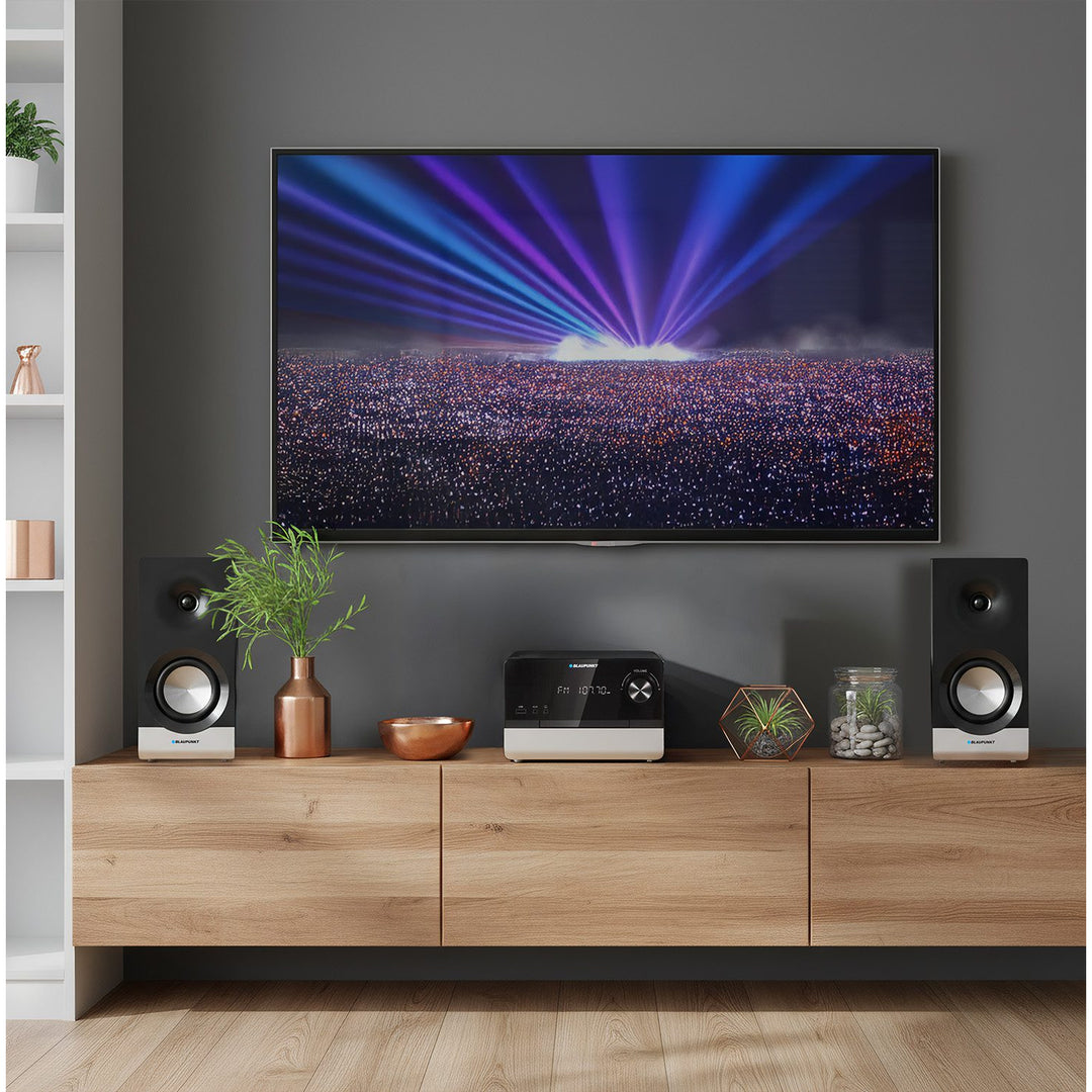 Blaupunkt Mikrofon, CD, USB, FM rádió, Bluetooth, távirányító, óra ébresztő funkcióval, MS40.2BT