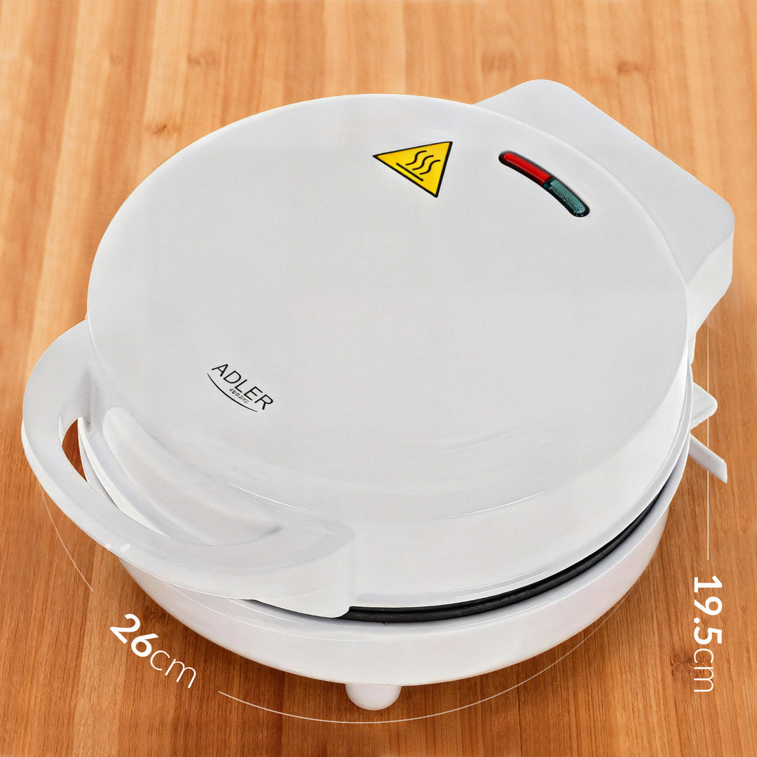 Adler fánksütő, 7 fánkhoz, tapadásmentes bevonattal, fehér, 1500W, AD 3075