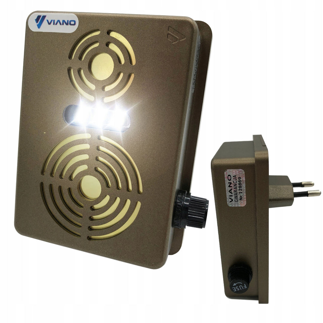 Rágcsáló, nyest, egérriasztó Viano, ultrahangos generátor, radar, két hangszóró, Duo Gold